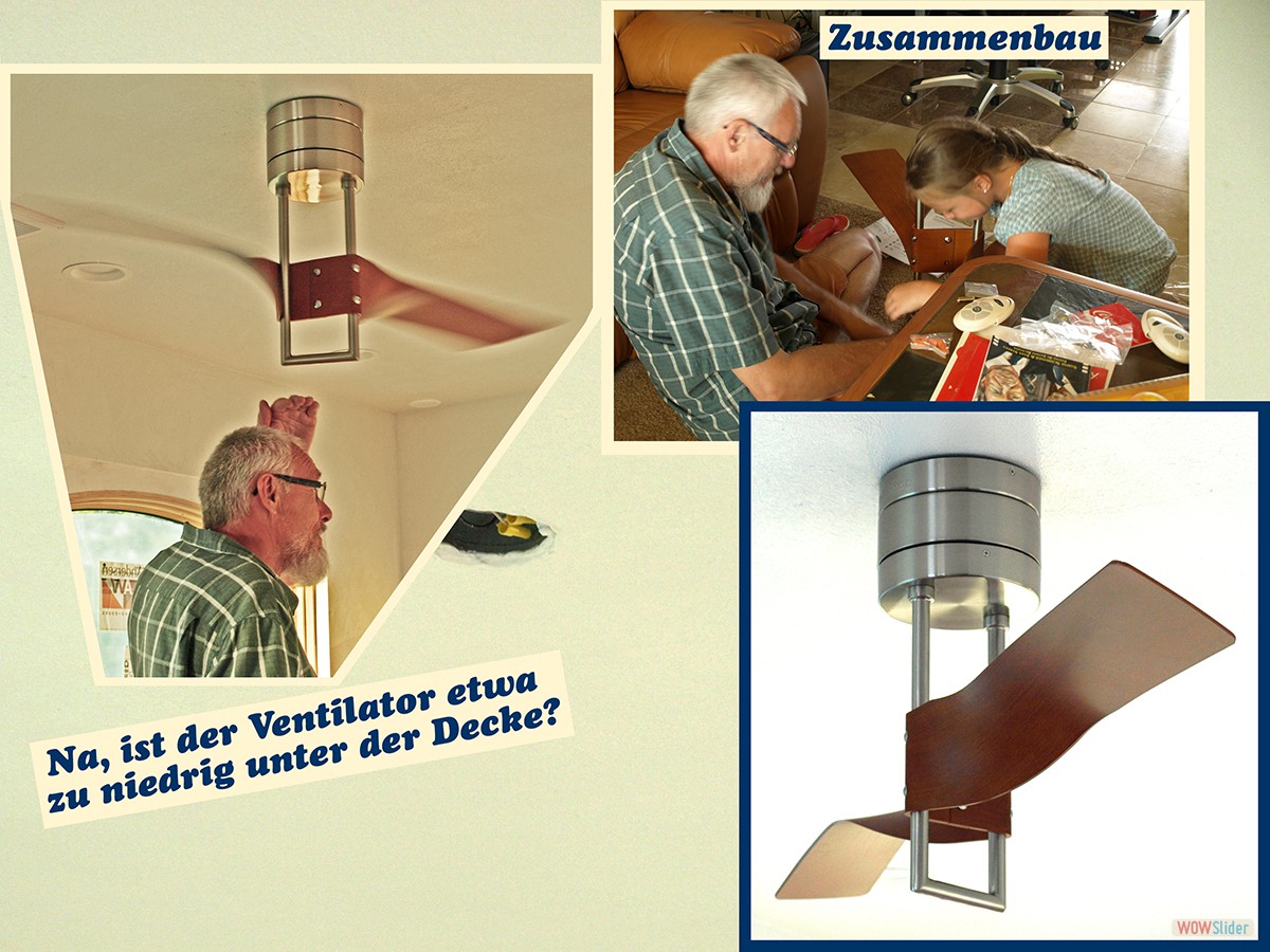 Zusammenbau und Installation des Ventilators