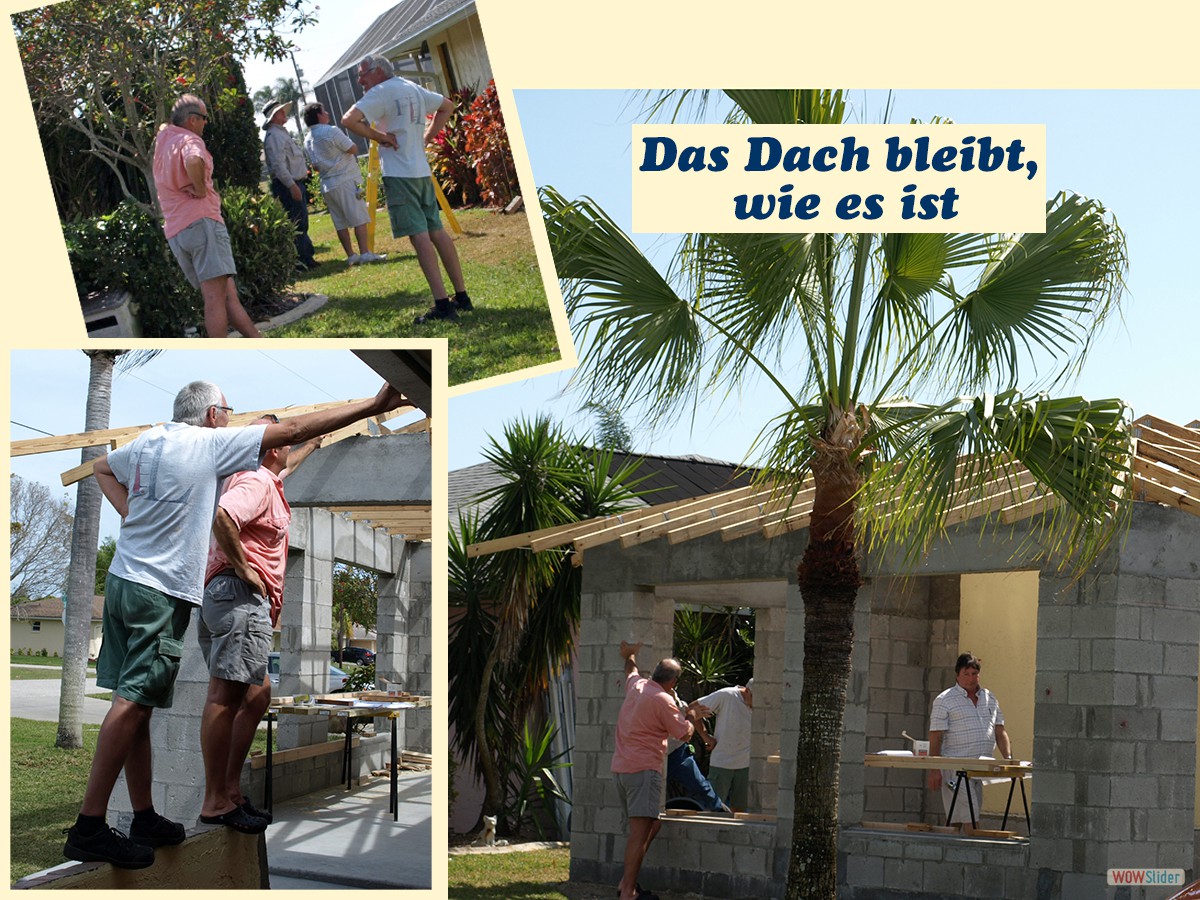 ... dass der Zeichner verschiedene Dachneigungen angesetzt hatte.